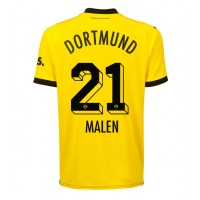 Borussia Dortmund Donyell Malen #21 Hjemmebanetrøje 2023-24 Kortærmet